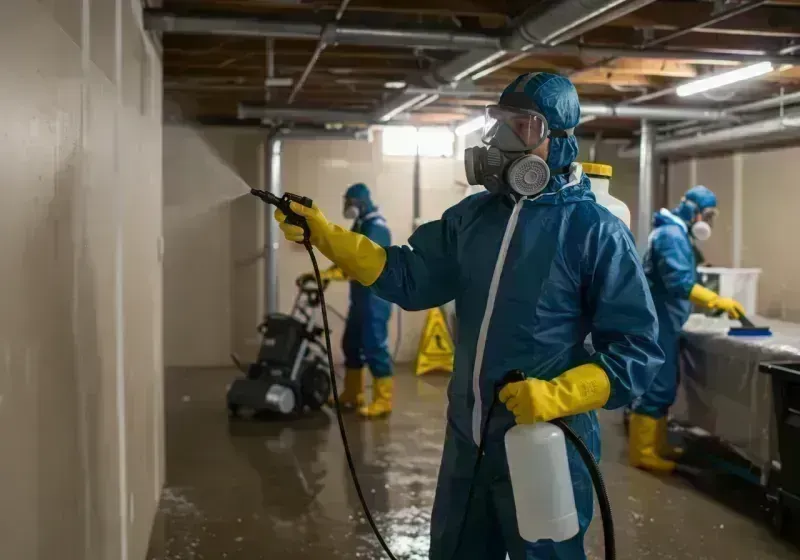 Basement Sanitization and Antimicrobial Treatment process in Northglenn, CO